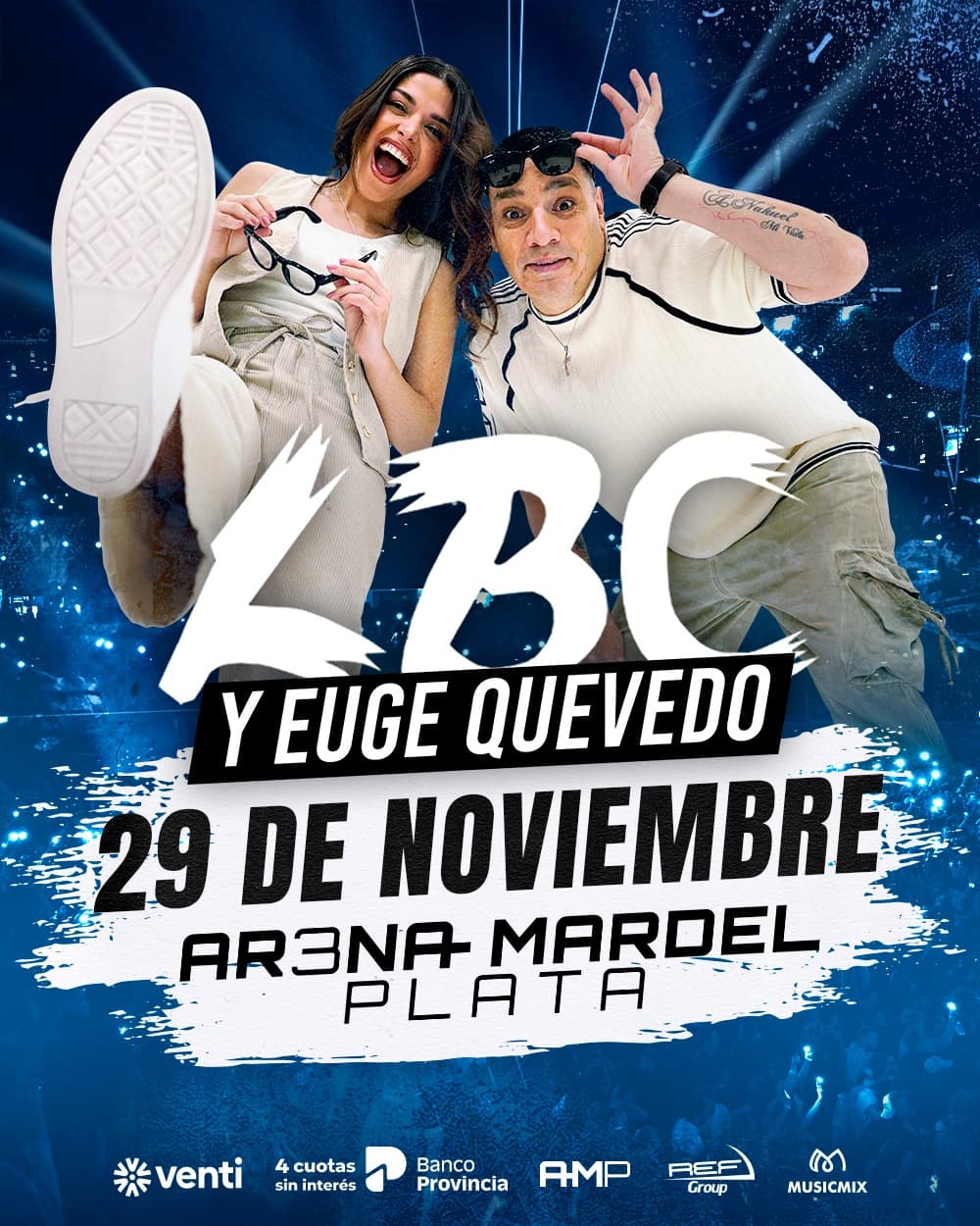 Afiche de LBC y Euge Quevedo